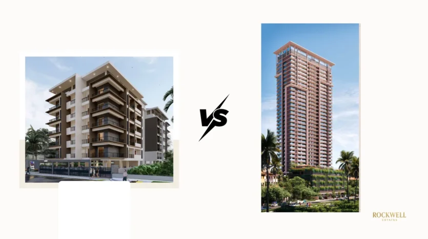 Laxmi Govind vs Mahalaxmi comparison featured image highlighting key differences between luxury residential projects by Land Trades in Mangalore including location, pricing, amenities, and investment value